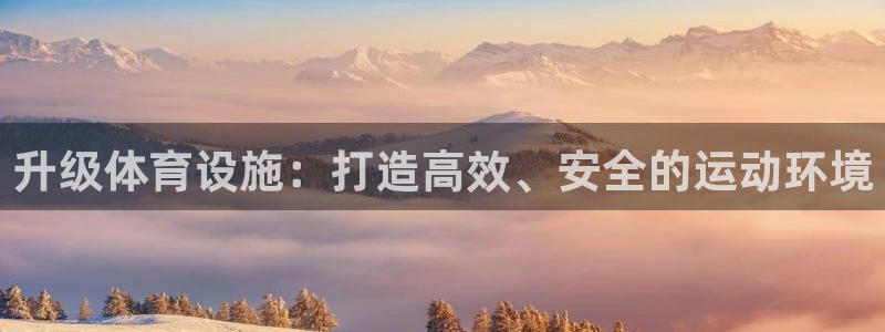 意昂4娱乐平台：升级体育设施：打造高效、安全的运动环