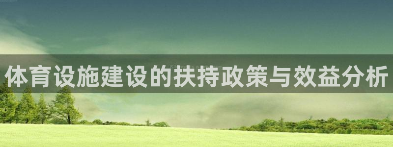 意昂4神州：体育设施建设的扶持政策与效益分析