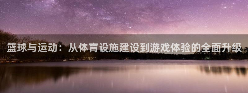 意昂体育4招商：篮球与运动：从体育设施建设到游戏体验