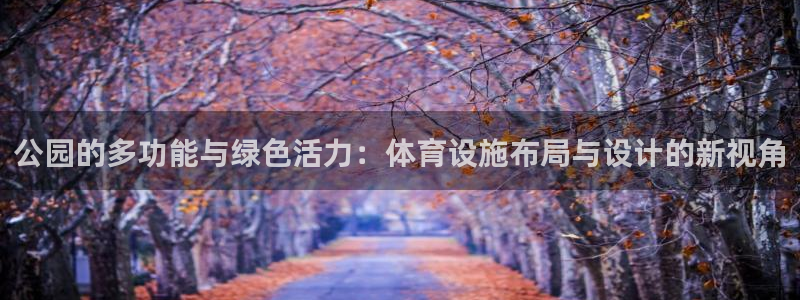 海南意昂体育4：公园的多功能与绿色活力：体育设施布局与设计的